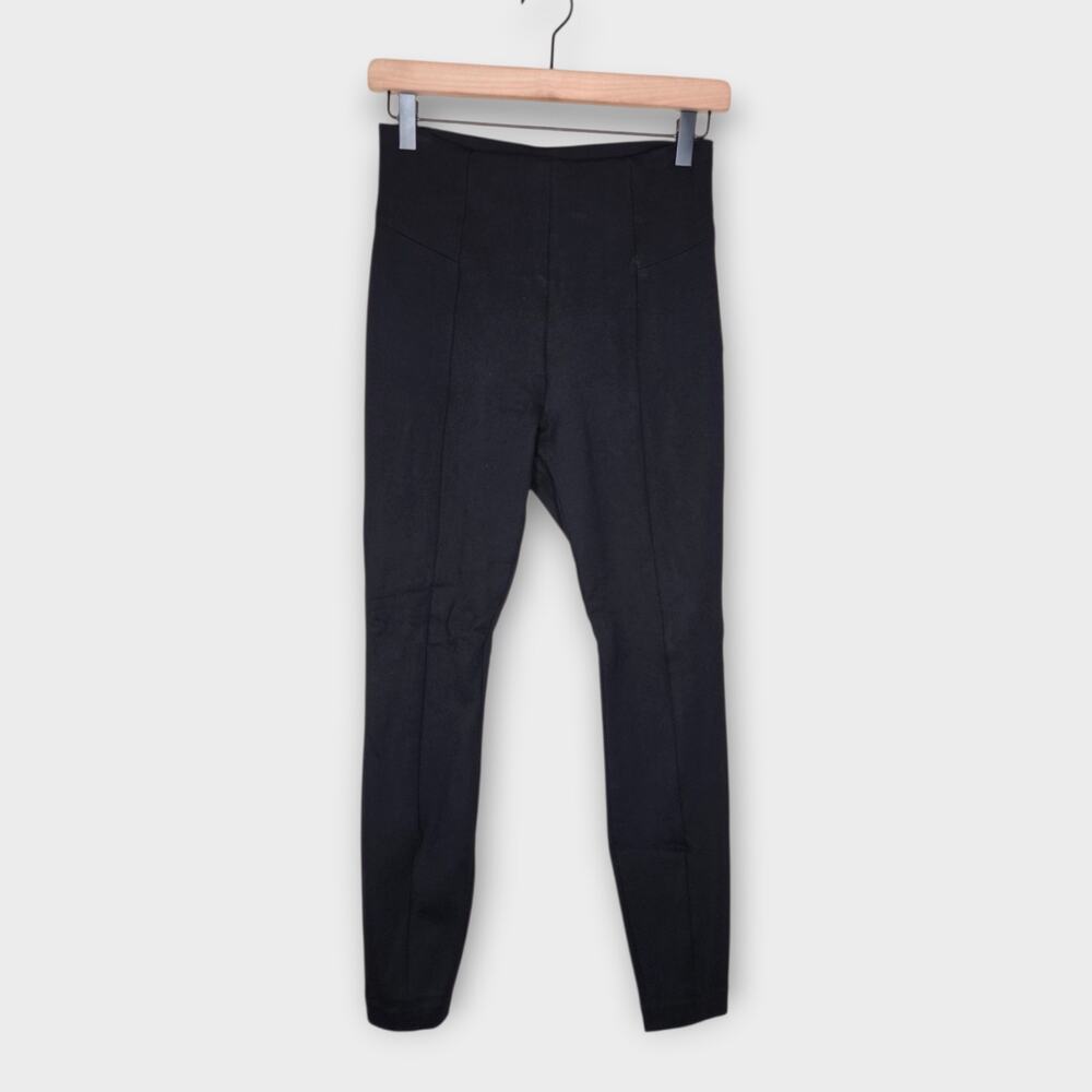 Good American Disco Pant Black High Rise Skinny Side Zip Women's 6-8